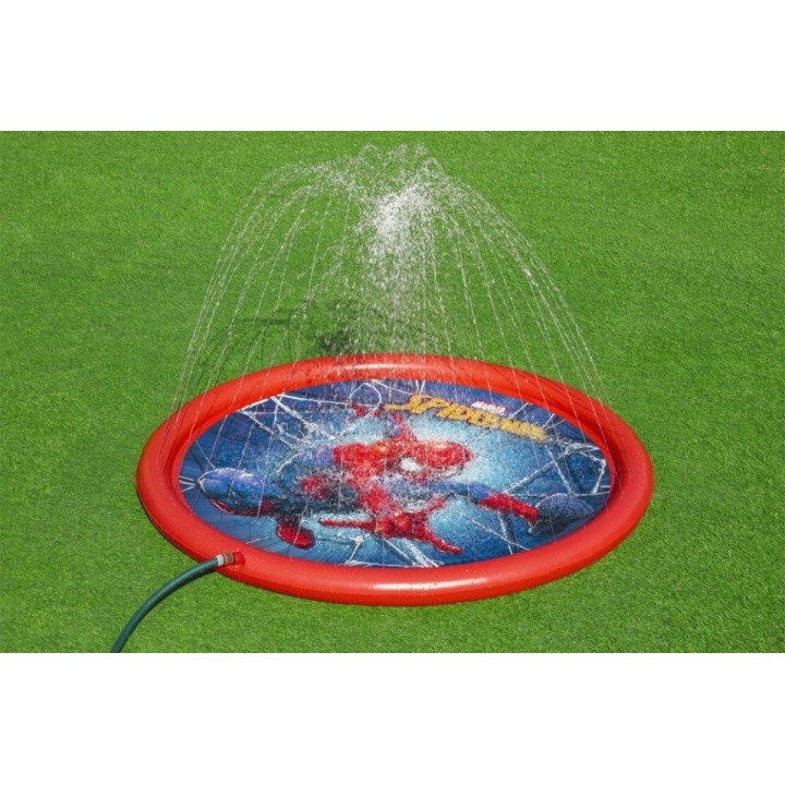 Piscina pentru copii Spider Man Bestway cu stropire 165 cm, rosu