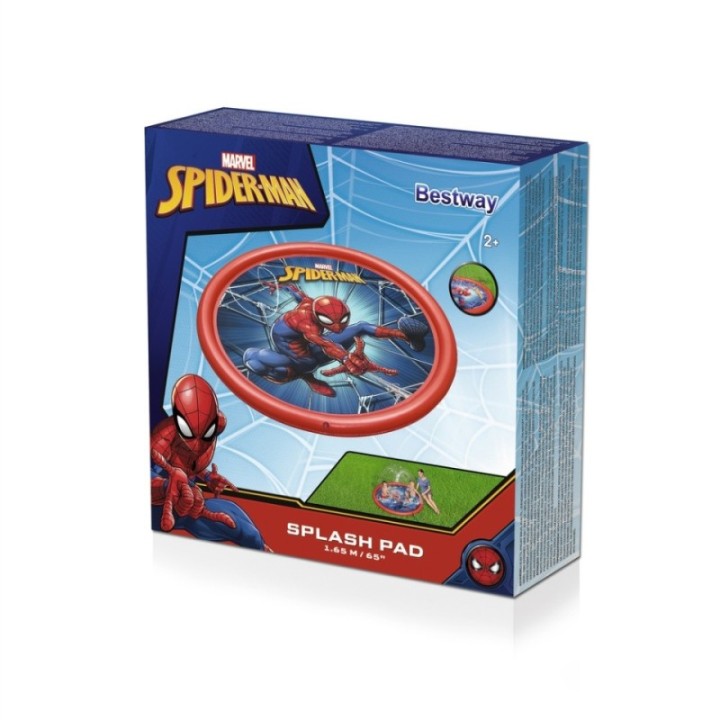 Piscina pentru copii Spider Man Bestway cu stropire 165 cm, rosu