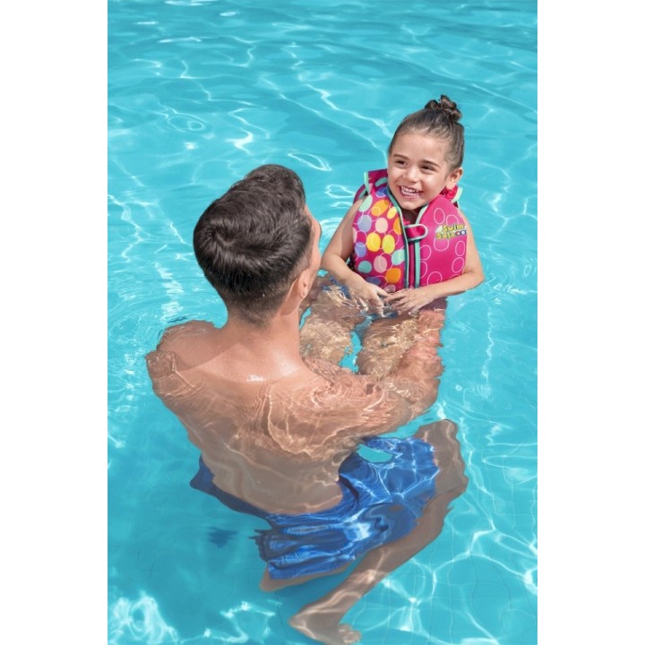 Vesta gonflabila copii Bestway 51 cm 11-19 kg, roz