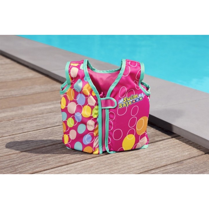 Vesta gonflabila copii Bestway 51 cm 11-19 kg, roz