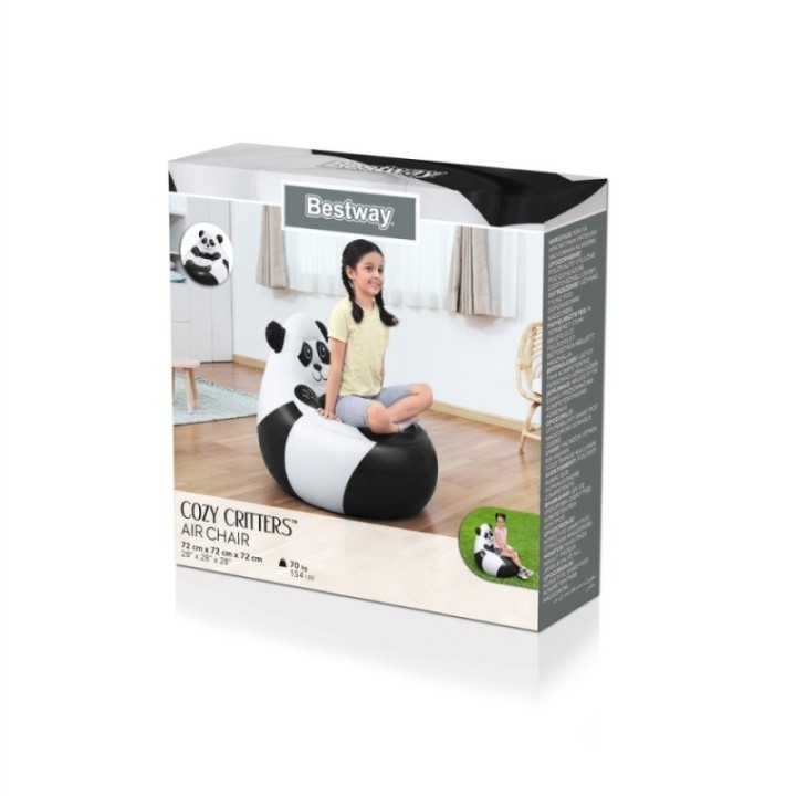 Fotoliu gonflabil Bestway Ursulet Panda 72 x 72 x 64 cm