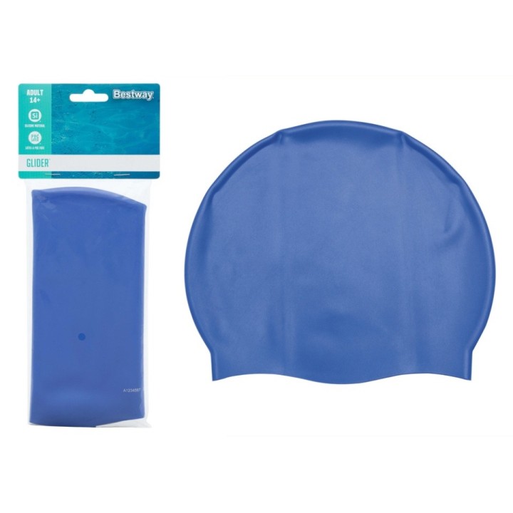 Casca pentru inot Bestway silicon fara latex, albastru