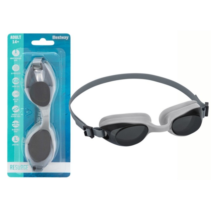 Ochelari de inot Bestway protectie UV, gri cu negru