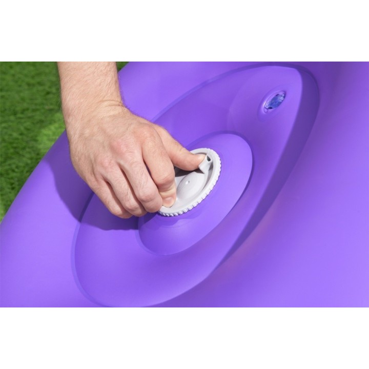 Fotoliu gonflabil cu iluminat Bestway Astro Glow 72 x 72 x 64 cm, albastru