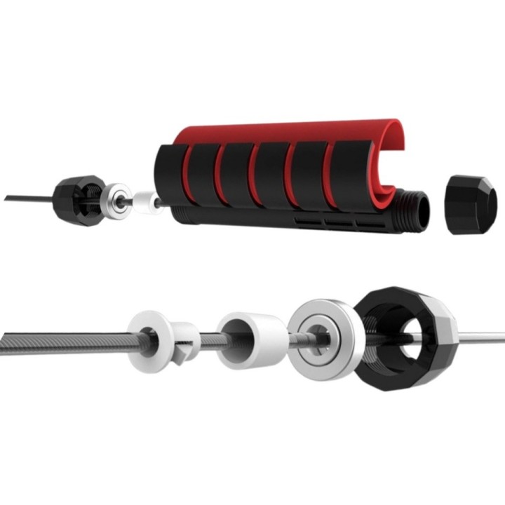 Coarda de sarit pentru exercitii cu maner din spuma