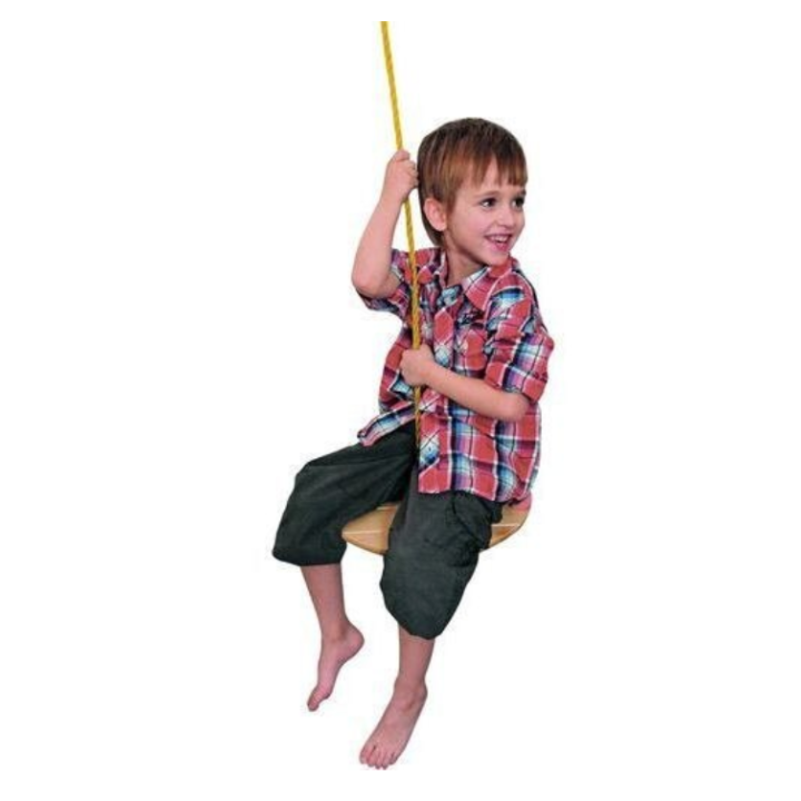 Leagan Woodyland suspendabil din lemn rotund.