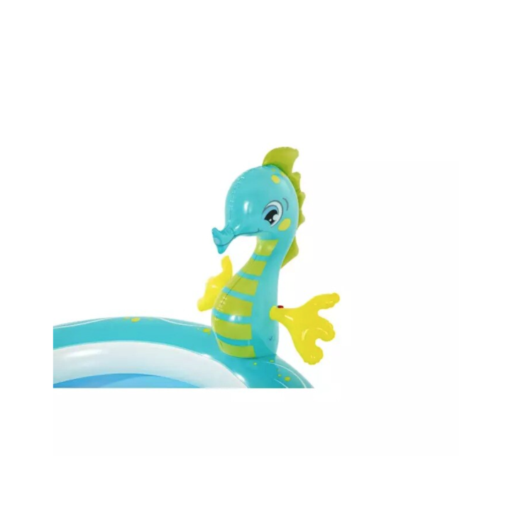 Piscina gonflabila Bestway, Seahorse Sprinkler Pool, 1.88m x 1.60m x 86cm