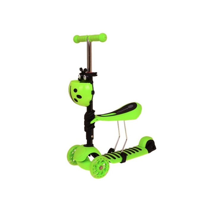 TROTINETA CU SEZUT PENTRU COPII 3 IN 1, VERDE