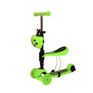 TROTINETA CU SEZUT PENTRU COPII 3 IN 1, VERDE