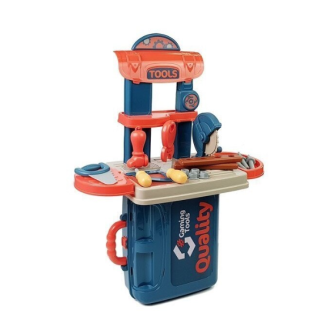 Banc de lucru cu accesorii in gentuta