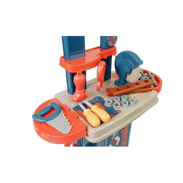 Banc de lucru cu accesorii in gentuta