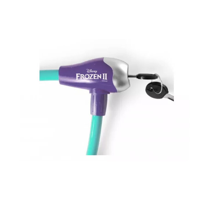 Cablu antifurt Seven Frozen 2 pentru bicicleta turcoaz. Accesorii biciclete
