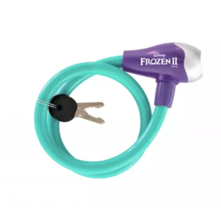 Cablu antifurt Seven Frozen 2 pentru bicicleta turcoaz. Accesorii biciclete