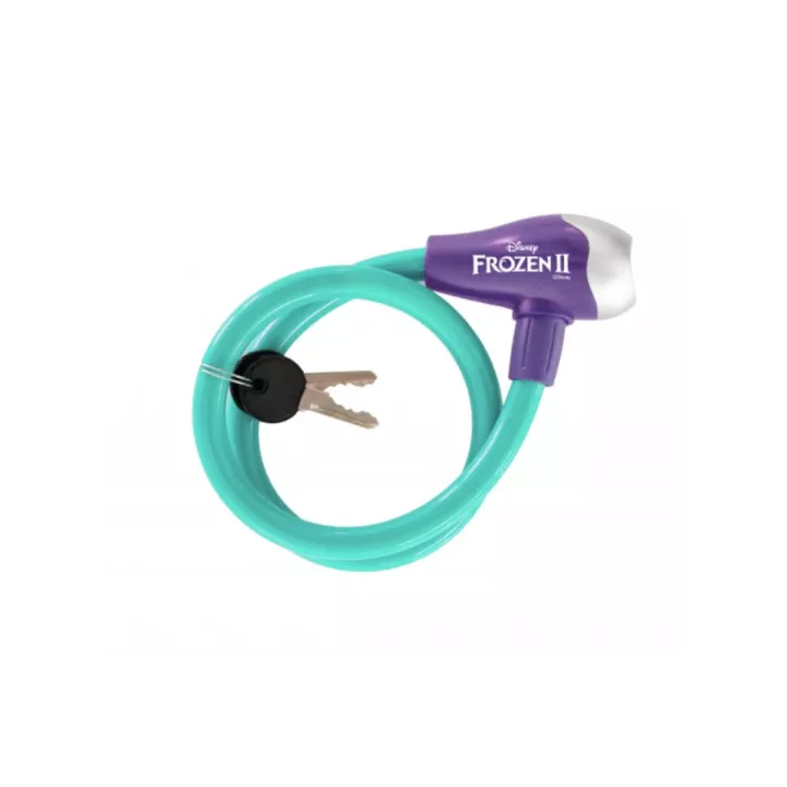 Cablu antifurt Seven Frozen 2 pentru bicicleta turcoaz. Accesorii biciclete
