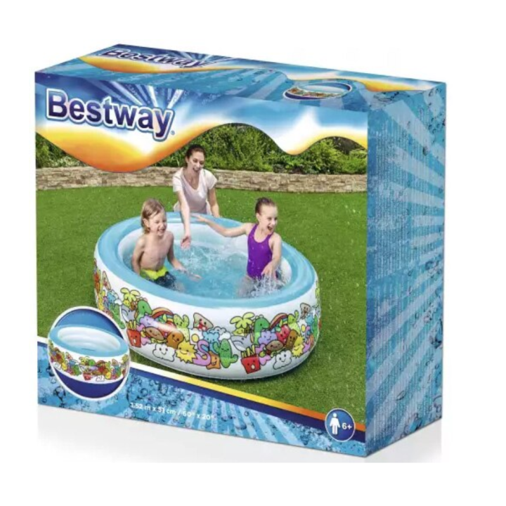 Piscina gonflabila pentru copii Bestway, Character Play Pool, 152 cm x H51cm