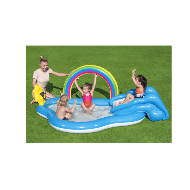 Piscina gonflabila Bestway - Rainbow N' Shine Play Center, 257 x 145 x 91 cm