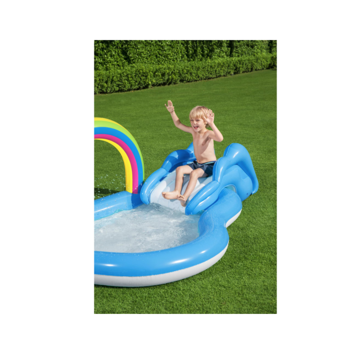 Piscina gonflabila Bestway - Rainbow N' Shine Play Center, 257 x 145 x 91 cm