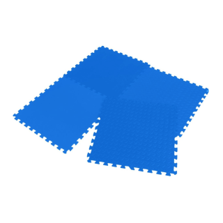 Covor puzzle 4 piese 60x60 cm, 12 mm, albastru