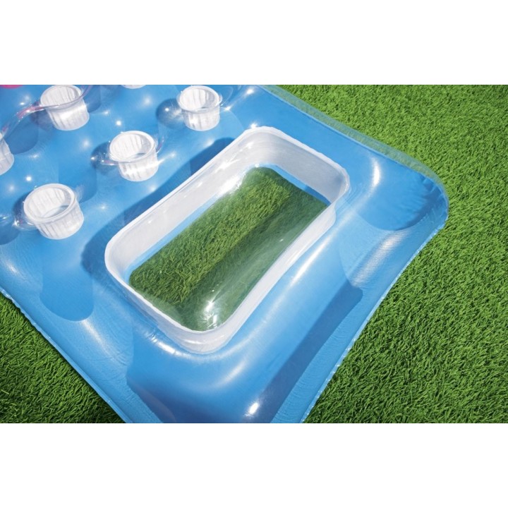 Saltea gonflabila de plaja si piscina Bestway, albastru.