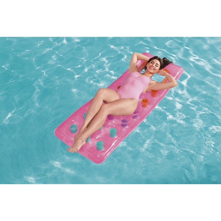 Saltea gonflabila de plaja si piscina Bestway, roz