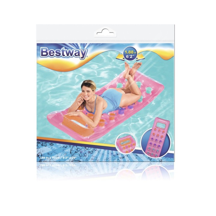 Saltea gonflabila de plaja si piscina Bestway, roz