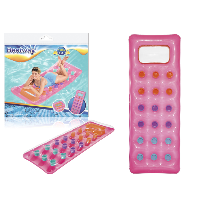 Saltea gonflabila de plaja si piscina Bestway, roz
