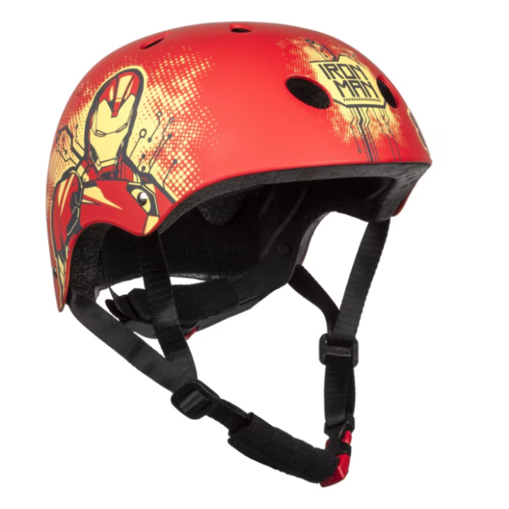 Casca copii Seven Iron Man 54-58 cm, rosu