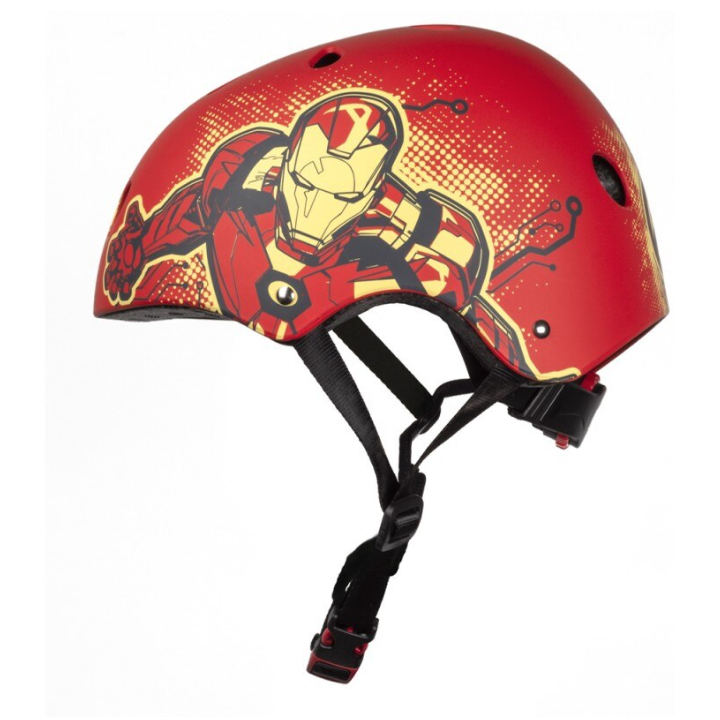 Casca copii Seven Iron Man 54-58 cm, rosu