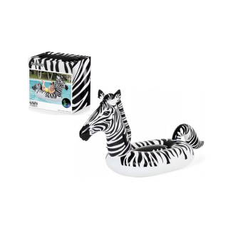 Saltea Gonflabila LED Bestway cu Motiv Zebra 254 x 142 cm