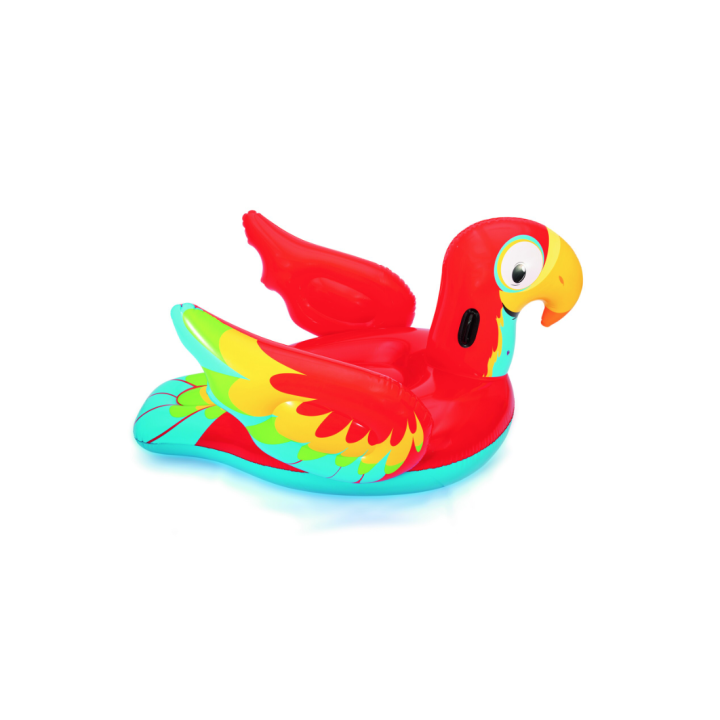 Figurina gonflabila pentru piscina Bestway Papagal 200x155 cm,inaltime 109 cm PVC, rosu