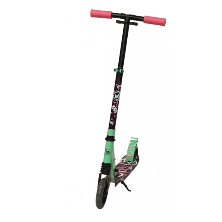 Trotineta pentru copii PB Kid cu doua roti 145 mm, roz cu verde