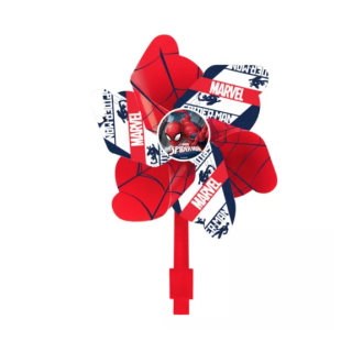 Morisca de vant pentru bicicleta Spiderman Rosu