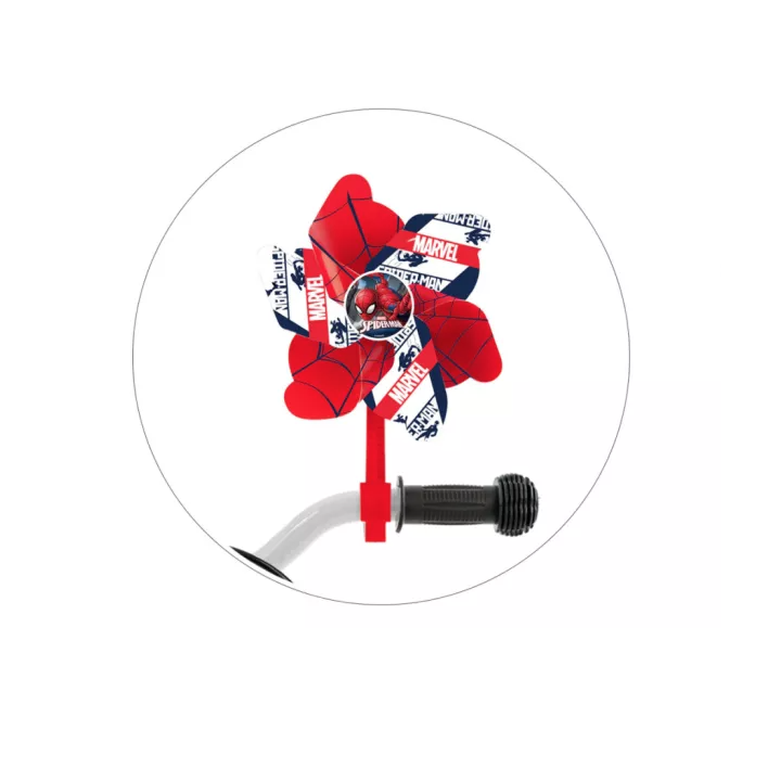 Morisca de vant pentru bicicleta Spiderman Rosu