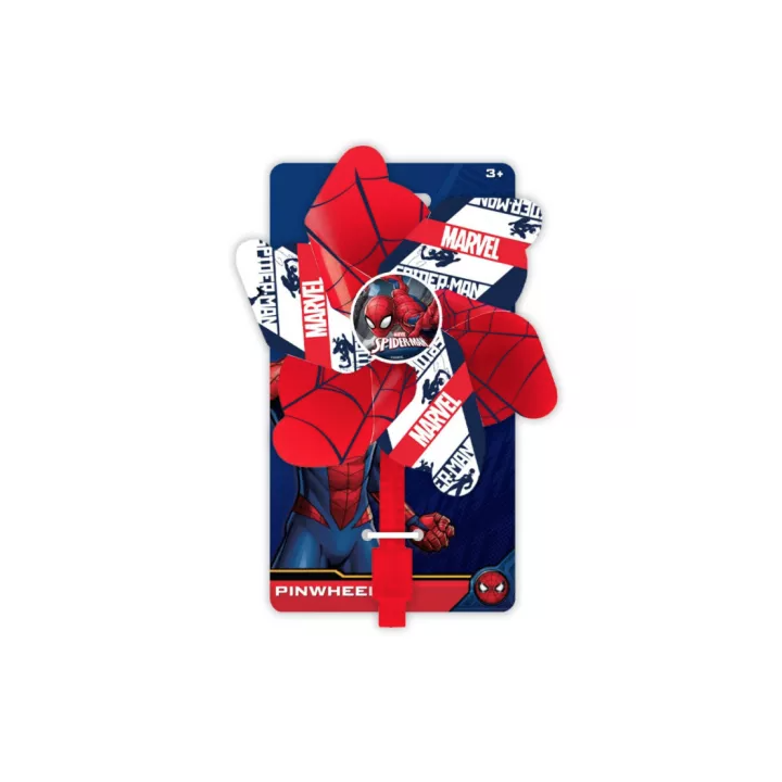 Morisca de vant pentru bicicleta Spiderman Rosu