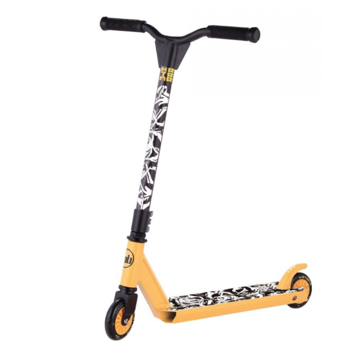 Trotineta PB Stunt, galben. Trotineta pentru trucuri. Scooter. Scuter