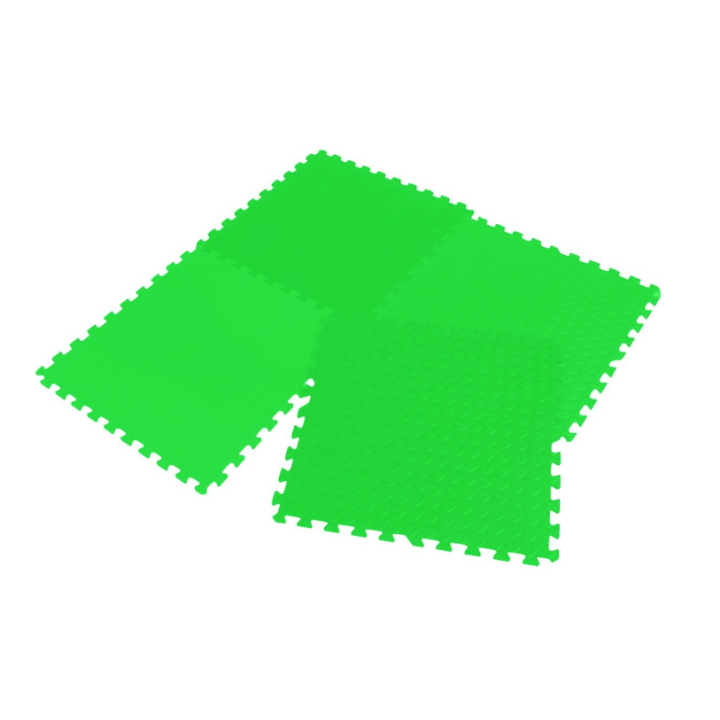 Covor puzzle 4 piese 60x60 cm 12 mm, verde