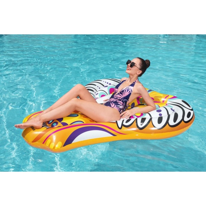 Saltea gonflabila pentru piscina Bestway 183 x 153 cm, max 90 kg, galben