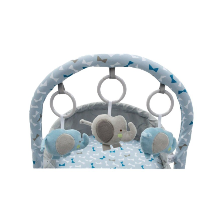 Balansoar muzical cu vibratii pentru bebelusi BabyMix, turcoaz