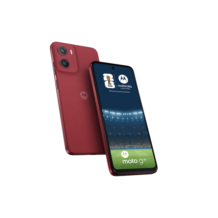 Telefon mobil Motorola moto g05, Dual SIM, 256GB, 8GB RAM, 5200 mAh, Plum Red