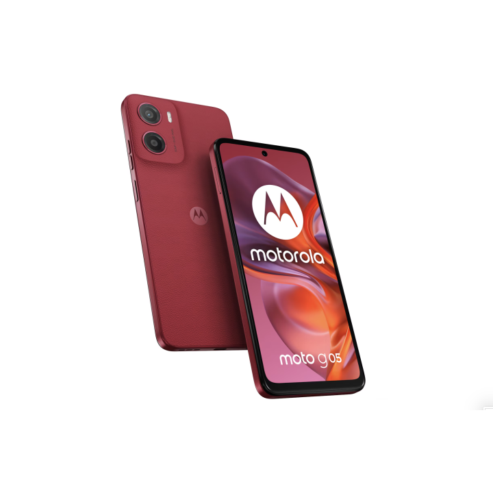 Telefon mobil Motorola moto g05, Dual SIM, 256GB, 8GB RAM, 5200 mAh, Plum Red