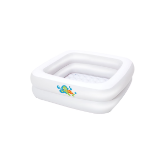 Piscina gonflabila BestWay, patrata, alba, 86 x 25 cm