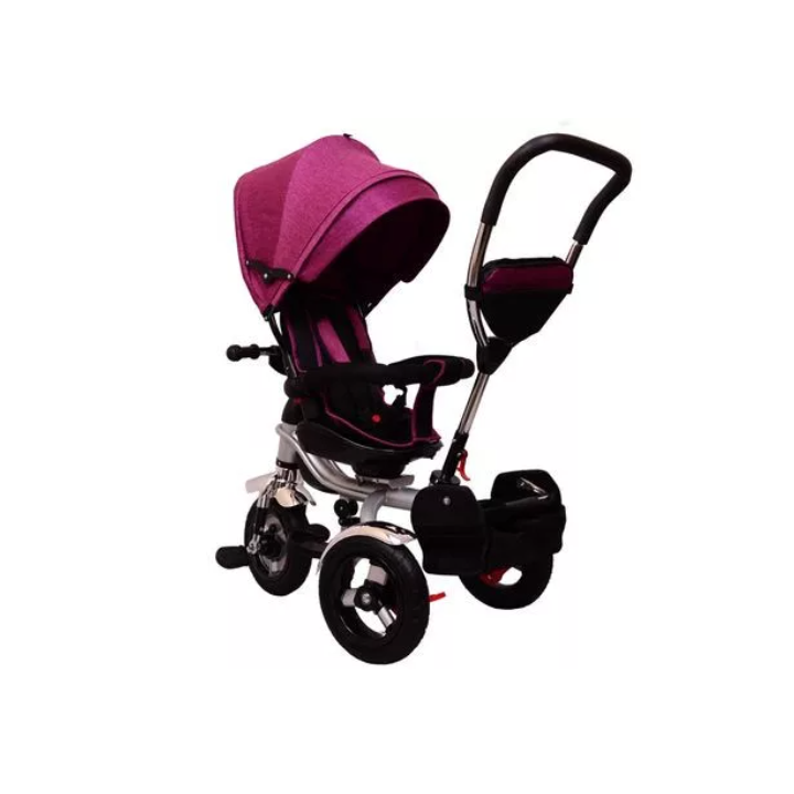 Tricicleta pentru copii Lux Trike cu scaun pivotant la 360 grade, mov