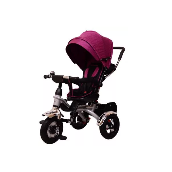 Tricicleta pentru copii Lux Trike cu scaun pivotant la 360 grade, mov