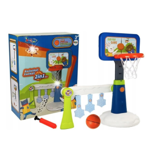 Set de baschet pentru copii LEAN Toys 99-125cm inaltime 40cm latime tabla, multicolor.