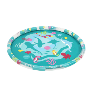 Piscina pentru copii Bestway Caluti de Mare cu stropire 165 cm, verde