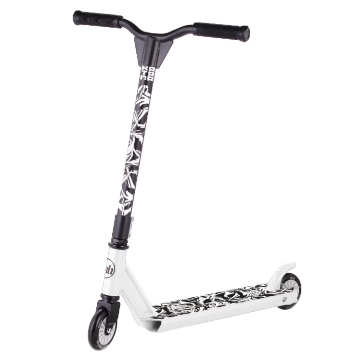 Trotineta pentru sarituri PB Stunt Katana, alb cu negru