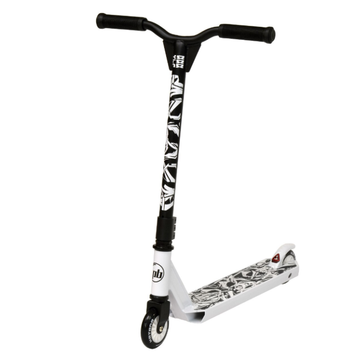Trotineta pentru sarituri PB Stunt Katana, alb cu negru