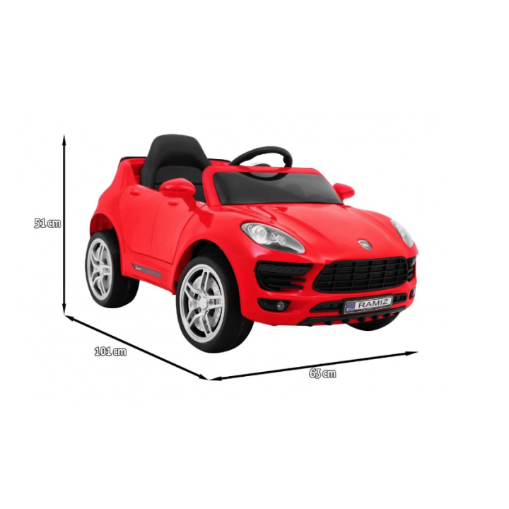 Masinuta elecrica pentru copii Turbo-S cu telecomanda, rosu