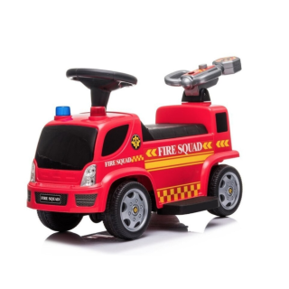Masinuta electrica 6V premergator de pompieri cu tun pentru bule de sapun, rosu