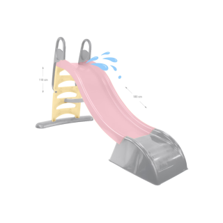 Tobogan Mochtoys pentru copii 180 cm, roz